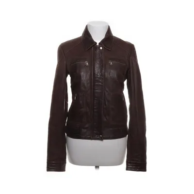 Leren jack (Bruin) van Ricano Katoen, Leer, Polyester