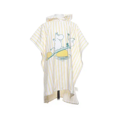 Badcape (Vit, Gul) från Moomin