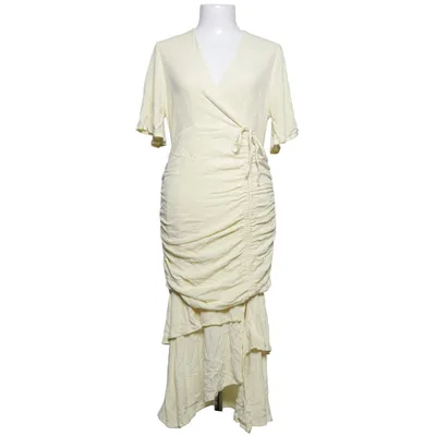 Robe portefeuille (Jaune) de Aéryne Polyester, Viscose