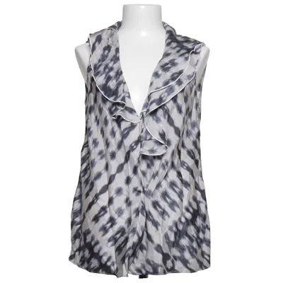 Top (Gray, Blue) from Velvet Silk
