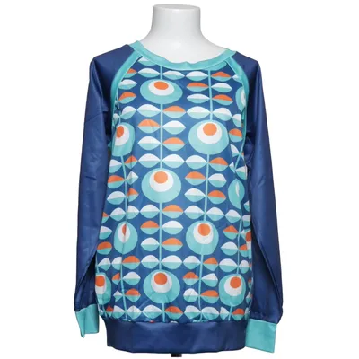 Long sleeve T-shirt (Blue, Multicolored) from Misslook Cotton