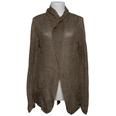 Cardigan (Brown) from Bruno Manetti Linen