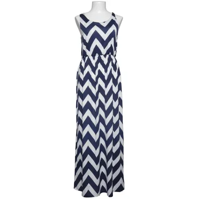 Maxi jurk (Blauw, Wit) van CaiDieNu Elastaan, Polyester