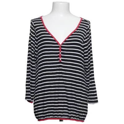 T-shirt manches longues (Noir, Blanc) de Studio M Élasthane, Viscose