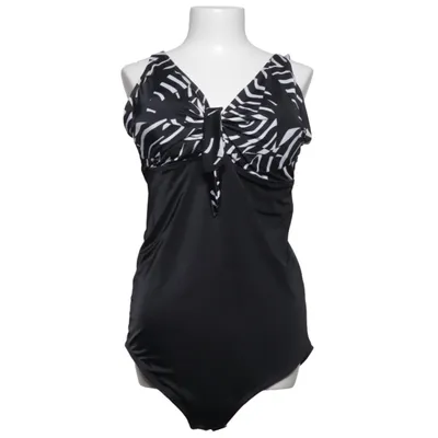 Maillot de bain une pièce (Noir, Blanc) de Janina Curved Élasthane, Polyester