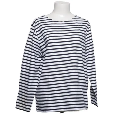 Långärmad t-shirt (Blå, Vit) från Em Bomull