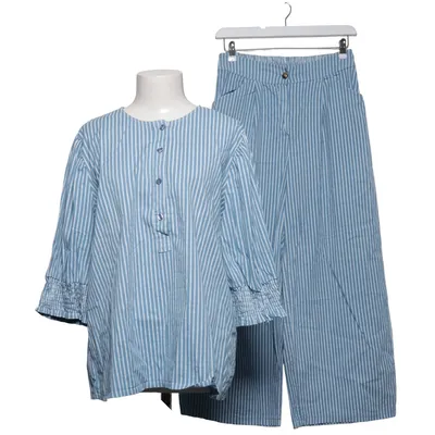 Pyjamasz (Blå, Hvid) fra Maria Bomuld, Elastan