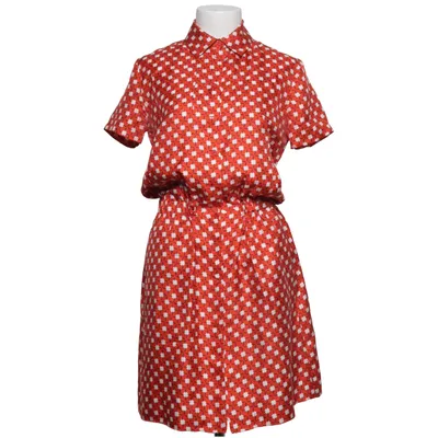 Robe (Rouge, Blanc) de Carven Polyester, Soie
