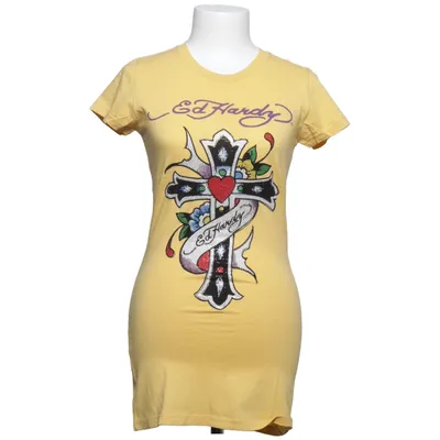 T-shirt (Jaune) de Ed Hardy by Christian Audigier Coton