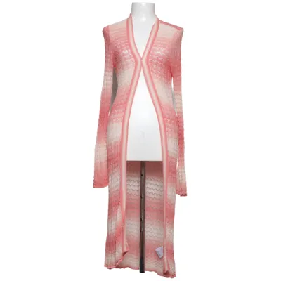 Cardigan (Pink, Hvid) fra Sem Per Lei Polyester, Viscose