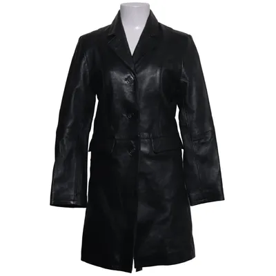 Leather coat (Black) from Rossetti Leather, Polyester