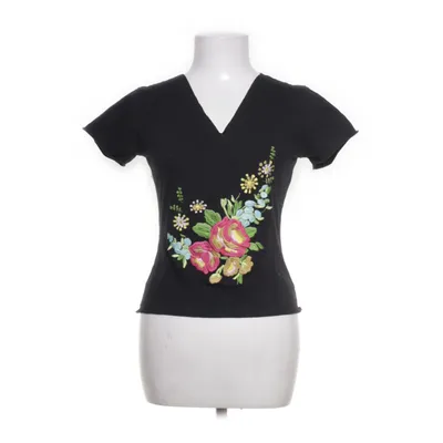 Topp (Svart, Flerfärgad) från Save the Queen Bomull, Elastan