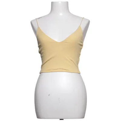 Crop top (Geel) van Garage Katoen, Elastaan, Viscose
