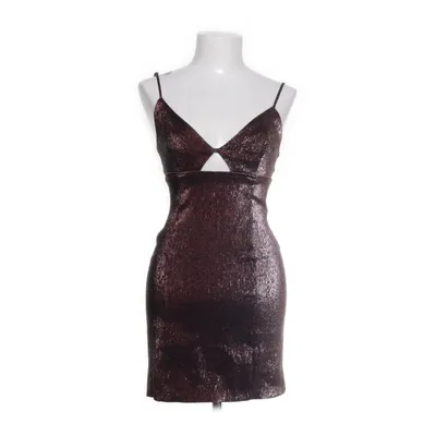 Cocktailkjole (Brun, Flerfarvet) fra H&M Metallfiber, Polyester