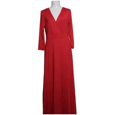 Maxikjole (Rød) Elastan, Polyester