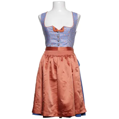 Dirndl (Blue, Orange, White) from Turi Landhaus Polyurethane, Silk