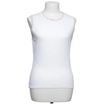 Tanktop (Wit, Roze) van Rena Marx Kasjmier, Katoen, Elastaan, Merinowol