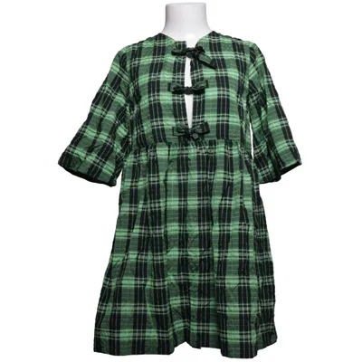 Klänning (Grön, Svart, Vit) från Ganni Ekologisk bomull, Polyamid, Återvunnen polyester