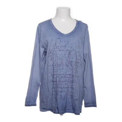 Langærmet t-shirt (Blå) fra Ulla Popken Bomuld