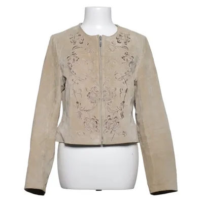 Leren jack (Beige) van Cappuccini Leer