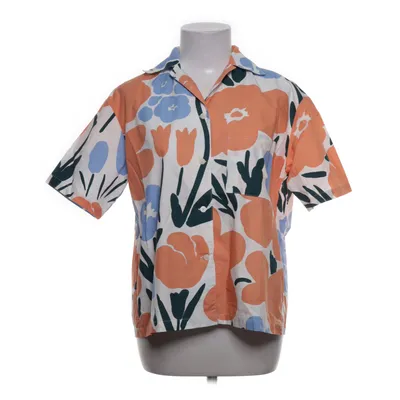 Short sleeve shirt (Orange, Blue, White, Multicolored) from Marimekko x Uniqlo Cotton