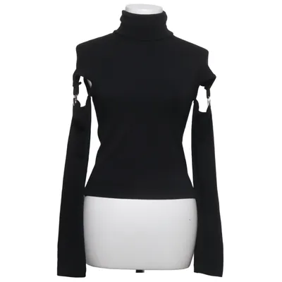 Pul à col roulé (Noir) de Piú & Piú Élasthane, Polyester, Laine