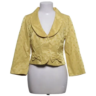 Blazer (Yellow, Blue, White) from Edith & Ella Elastane, Polyester, Cotton