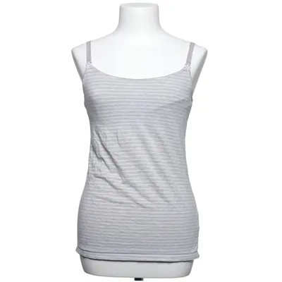 Haut de grossesse (Gris, Blanc) de H&M Mama Coton, Élasthane, Viscose