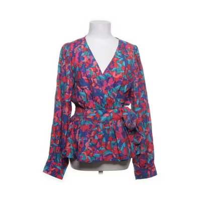 Slå-om bluse (Blå, Flerfarvet) fra Y.A.S Nylon, Viscose