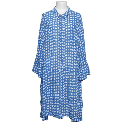 Shirt dress (Blue, White) from Selection by Ulla Popken Viscose