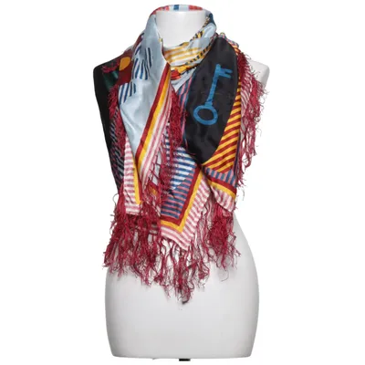 Châle (Bleu, Jaune, Multicolore) de Uterqüe Soie, Viscose