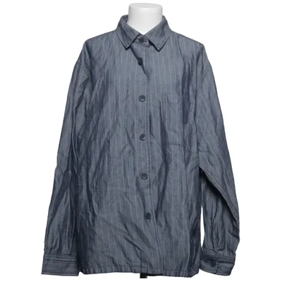 Shirt (Blauw) van Uniqlo Katoen, Linnen, Polyester