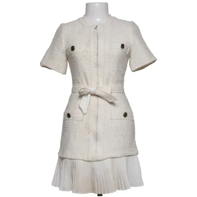 Jurk (Wit) van Sandro Acryl, Polyester, Viscose, Wol