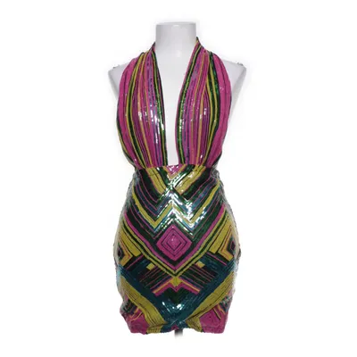 Halterneckklänning (Rosa, Grön, Blå, Gul, Flerfärgad) från Fashion Nova Polyester