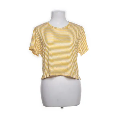 T-shirt (Jaune, Blanc) de Monki Coton, Modal