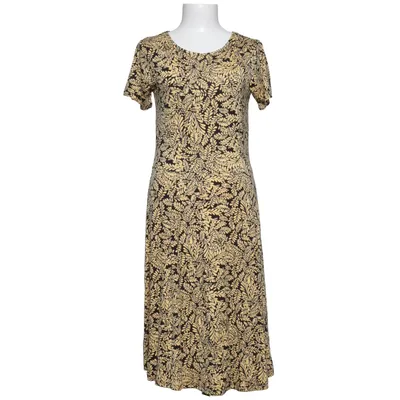 Robe (Jaune, Noir) de Kaffe Élasthane, Viscose