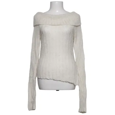 Strickpullover (Weiß) von Monki Metallfaser, Mohair, Polyamid, Polyester, Wolle
