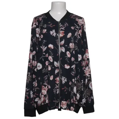 Bomberjacke (Schwarz) von Plus Size Baumwolle, Elasthan, Polyester
