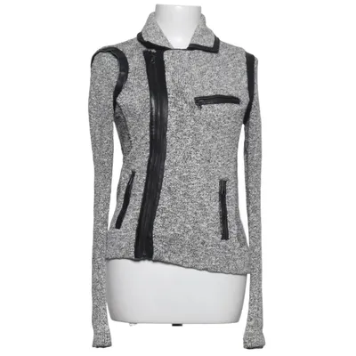 Biker jacket (Gray, Black, White) from Rag & Bone Cotton, Leather, Polyamide, Viscose