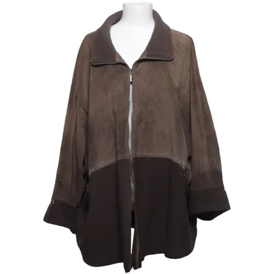 Leren jack (Bruin) van Bohéme Polyester, Suède, Wol