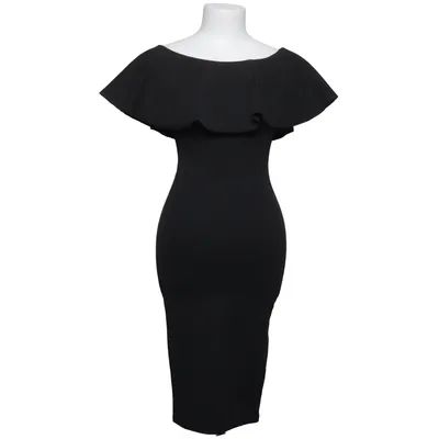 Dress (Black) from PrettyLittleThing Elastane, Polyester