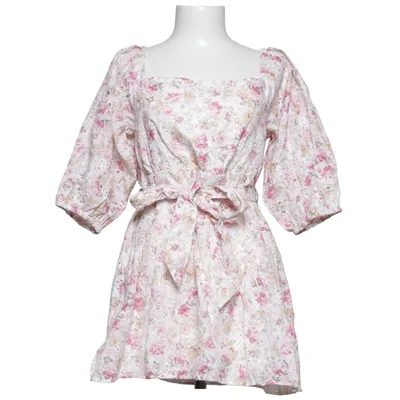 Jurk (Wit, Roze) van Minkpink Katoen