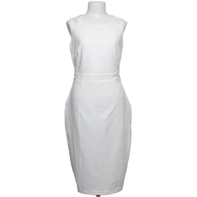 Robe de cocktail (Blanc) de Bubbleroom by Molly Rustas Élasthane, Polyester