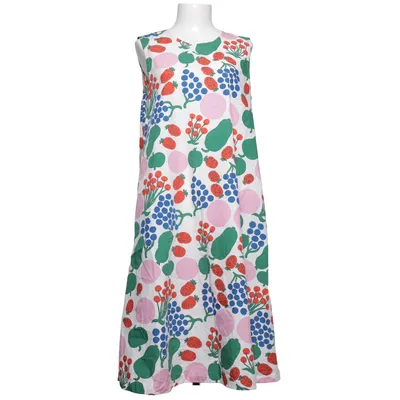 Kjole (Hvid, Flerfarvet) fra Marimekko x Uniqlo Bomuld