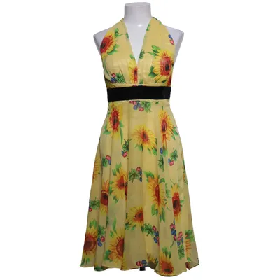 Halterneck dress (Yellow, Multicolored) from NemNew Polyester