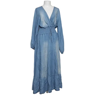 Maxi jurk (Blauw) van Pepper Lyocell