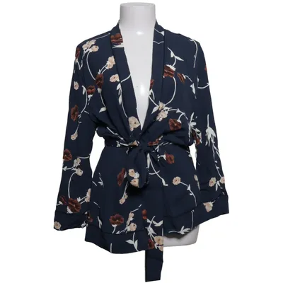 Wikkelblouse (Blauw, Meerkleurig) van Ganni Viscose