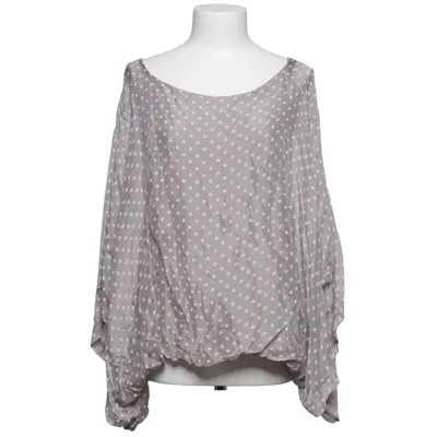Blouse (Bruin, Wit) van Polita Elastaan, Zijde, Viscose
