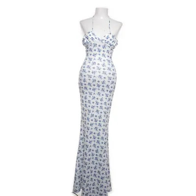 Långklänning (Blå, Vit, Flerfärgad) från Marthea Elastan, Polyester