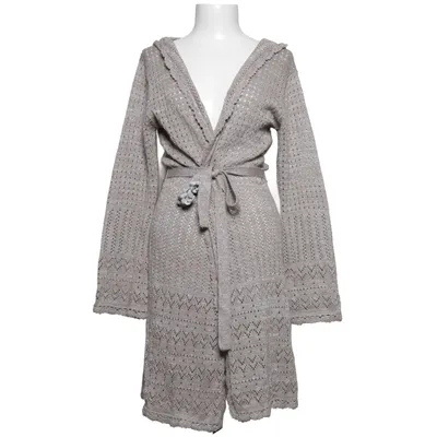 Strickjacke (Beige, Silber) von Stella Nova Acryl, Wolle